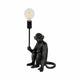 Decorative Monkey Table Lamp with Lightbulb | 20" | Black Texture Resin