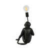 Decorative Monkey Table Lamp with Lightbulb | 20" | Black Texture Resin