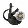 Decorative Monkey Table Lamp with Lightbulb | 20" | Black Texture Resin