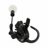 Decorative Monkey Table Lamp with Lightbulb | 20" | Black Texture Resin