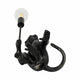 Decorative Monkey Table Lamp with Lightbulb | 20" | Black Texture Resin