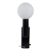 Accent Totem Lamp | Frosted Glass | Black Metal Nordic Cactus 20"