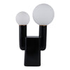 Accent Totem Lamp | Frosted Glass | Black Metal Nordic Cactus 20"