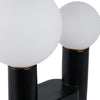 Accent Totem Lamp | Frosted Glass | Black Metal Nordic Cactus 20"