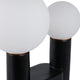 Accent Totem Lamp | Frosted Glass | Black Metal Nordic Cactus 20"
