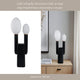 Accent Totem Lamp | Frosted Glass | Black Metal Nordic Cactus 20"