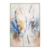 50 x 74 Modern Art Wall Painting | Blue Gold Streamed Abstract Design