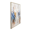 50 x 74 Modern Art Wall Painting | Blue Gold Streamed Abstract Design