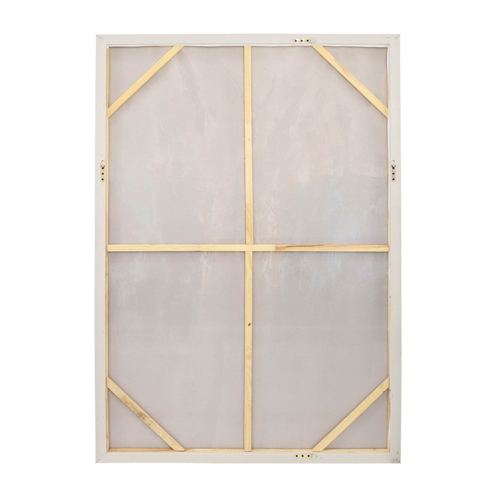 50 x 74 Modern Art Wall Painting | Blue Gold Streamed Abstract Design