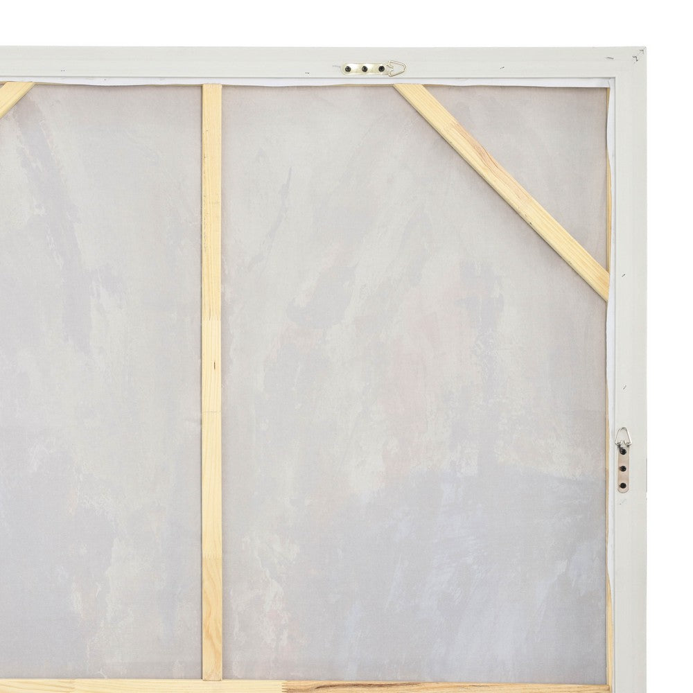 50 x 74 Modern Art Wall Painting | Blue Gold Streamed Abstract Design