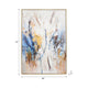 50 x 74 Modern Art Wall Painting | Blue Gold Streamed Abstract Design