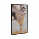 Curt Hand Painted Gold Leaf Portrait | Brushstroke Ivory Resin 32x48"