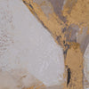 Curt Hand Painted Gold Leaf Portrait | Brushstroke Ivory Resin 32x48"