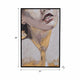 Curt Hand Painted Gold Leaf Portrait | Brushstroke Ivory Resin 32x48"