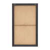 Deep Thought Abstract Face Wall Art | 36x59 White | Gold Stroke Accent