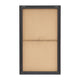 Deep Thought Abstract Face Wall Art | 36x59 White | Gold Stroke Accent