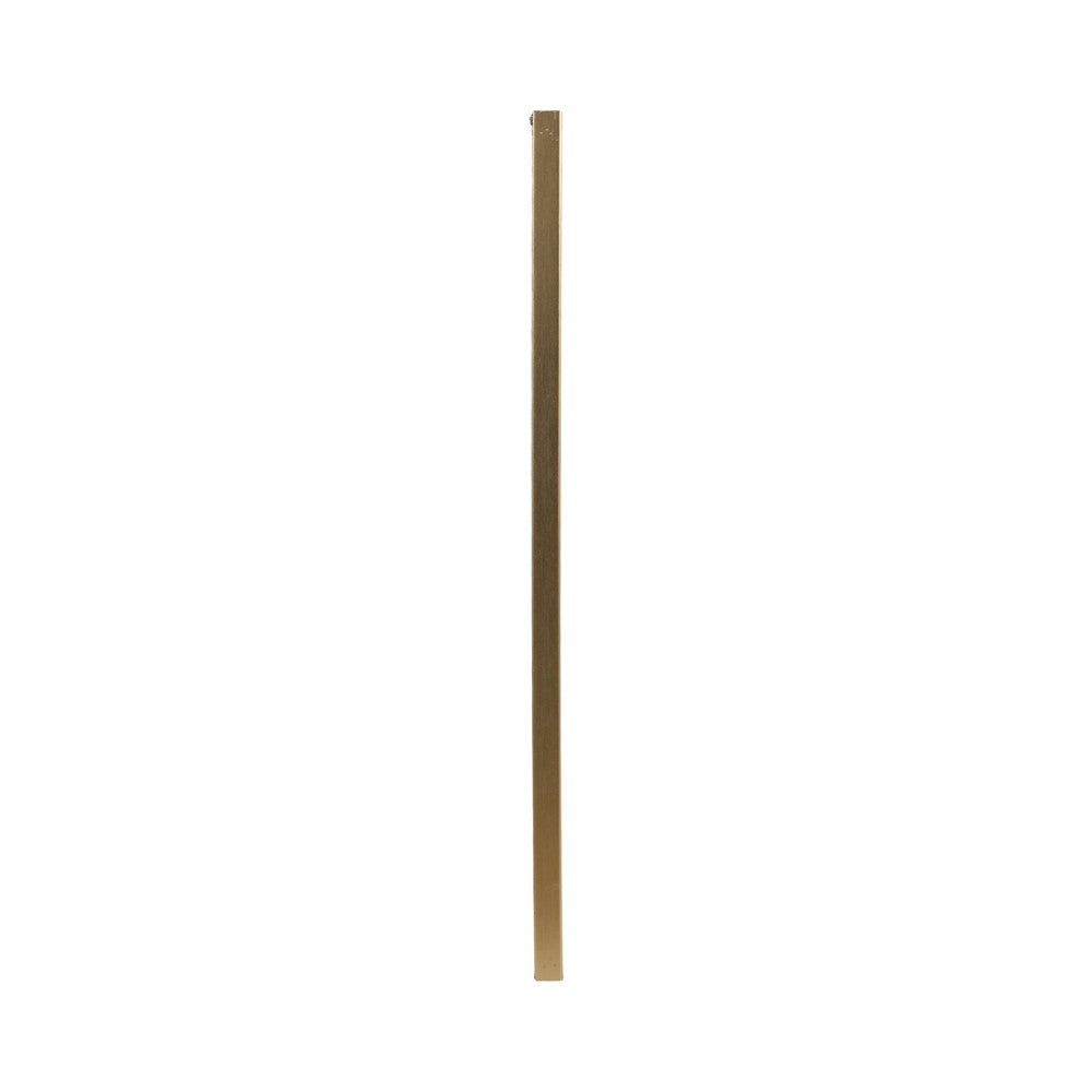 Swing Wall Art Painting | Minimalist White | Gold Frame Canvas | 47x47