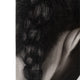 Karla Hand-Painted Girl Wall Art Set of 4 | Black Canvas | Wood 79"