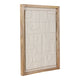 Framed Wall Art | Geometric Textured Ceramic & Paper | Off White 22 x 29