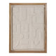 Framed Wall Art | Geometric Textured Ceramic & Paper | Off White 22 x 29 SBH-70458