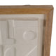 Framed Wall Art | Geometric Textured Ceramic & Paper | Off White 22 x 29