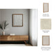 Framed Wall Art | Geometric Textured Ceramic & Paper | Off White 22 x 29