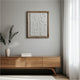 Framed Wall Art | Geometric Textured Ceramic & Paper | Off White 22 x 29