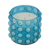 102oz Candle with Palace Garden Scented Wax | Bubble Blue Glass | 9"