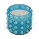 102oz Candle with Palace Garden Scented Wax | Bubble Blue Glass | 9"