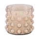 5 Wick Candle | 102oz Scented Wax | 3D Bubble Accent | 9" Luxe Blush Pink