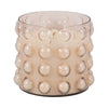 5 Wick Candle | 102oz Scented Wax | 3D Bubble Accent | 9" Luxe Blush Pink