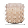 5 Wick Candle | 102oz Scented Wax | 3D Bubble Accent | 9" Luxe Blush Pink