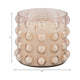 5 Wick Candle | 102oz Scented Wax | 3D Bubble Accent | 9" Luxe Blush Pink