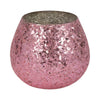Decorative Candle with 17oz Wax Santal Vanilla Scent | 5" Glitter Pink