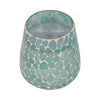 Scented Candle with Mosaic Pattern Holder | Blue & White Glass | Coastal SBH-80293-03