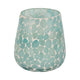 Scented Candle with Mosaic Pattern Holder | Blue & White Glass | Coastal SBH-80293-03