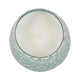 Scented Candle with Mosaic Pattern Holder | Blue & White Glass | Coastal