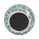 Scented Candle with Mosaic Pattern Holder | Blue & White Glass | Coastal