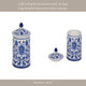 Scented Candle with Lid | Classic Chinoiserie Blue & White Ceramic