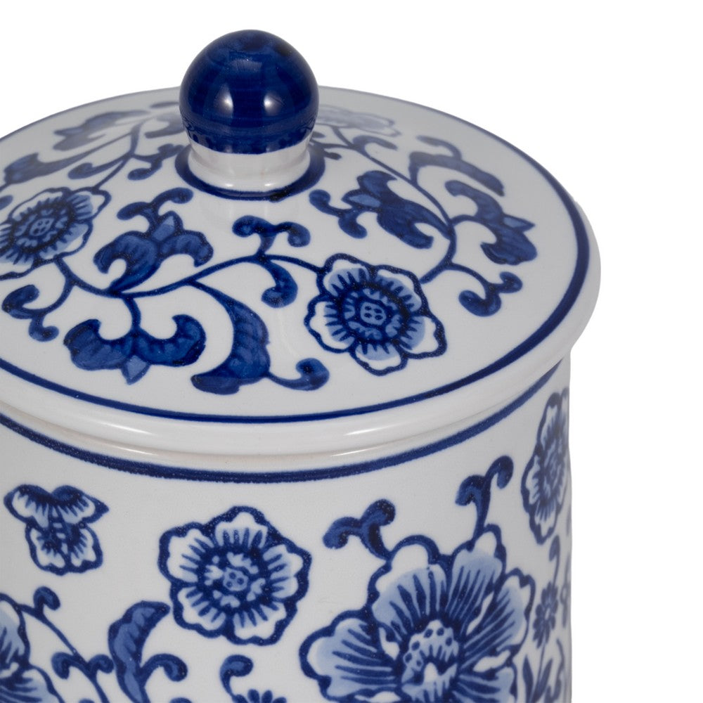 Scented Candle with Lid | Classic Chinoiserie Blue & White Ceramic