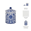 Scented Candle with Lid | Classic Chinoiserie Blue & White Ceramic