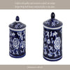 Scented Candle w Lidded Holder | Classic Chinoiserie Blue White Ceramic