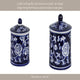 Scented Candle w Lidded Holder | Classic Chinoiserie Blue White Ceramic