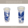 Nyx 6oz Sage Candle | Chinoiserie Landscape Motifs | Blue-White Ceramic