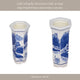 Nyx 6oz Sage Candle | Chinoiserie Landscape Motifs | Blue-White Ceramic