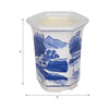 Nyx 6oz Sage Candle | Chinoiserie Landscape Motifs | Blue-White Ceramic