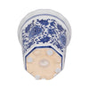 Tibi Fluted Chinoiserie Candle | 7oz Jasmine Scented | Blue-White Ceramic