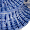 Chinoiserie Pagoda Candle | 9oz Plumeria Scent Blue & White Ceramic 7"
