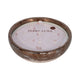 Pine Scented Bowl Candle | Handcrafted Gold & Gray Terracotta 12"