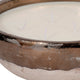 Pine Scented Bowl Candle | Handcrafted Gold & Gray Terracotta 12"
